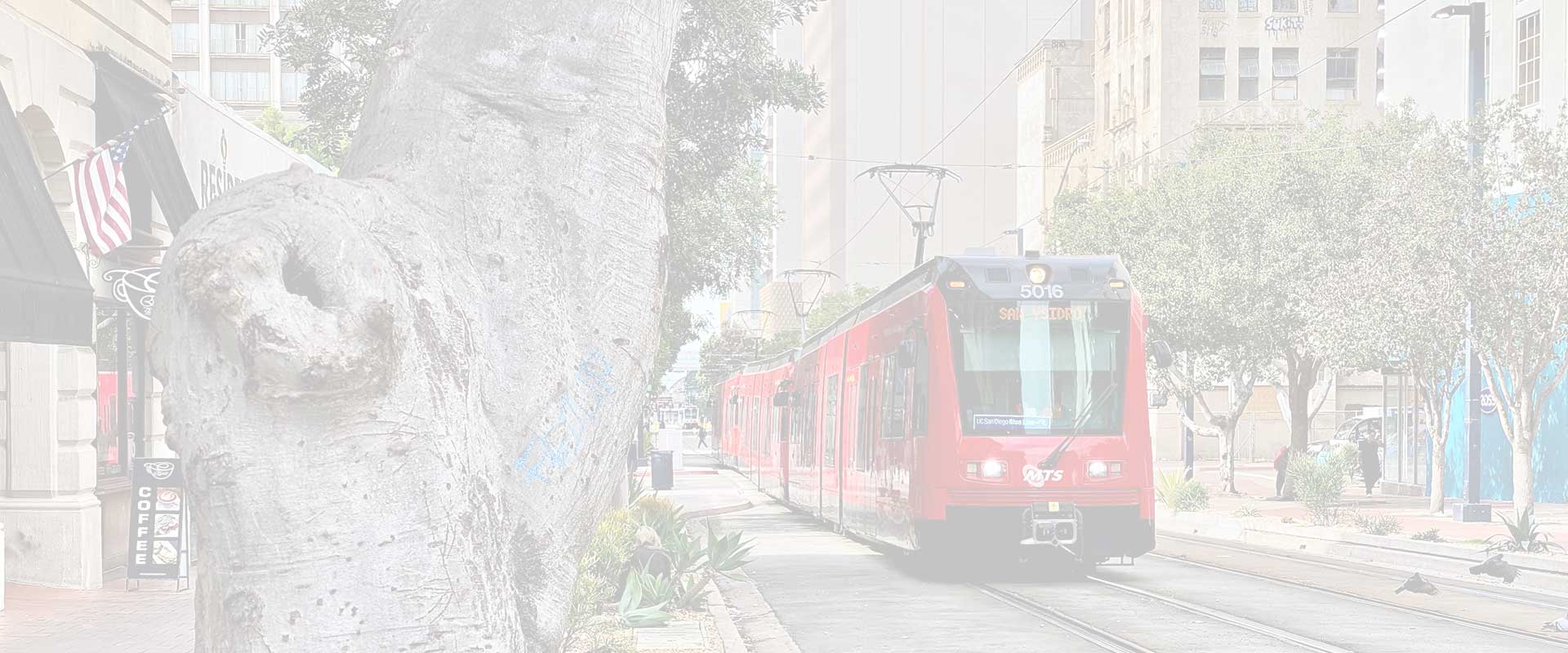 Getting around San Diego is really easy. You can use the MTS - which is a low cost trolley.