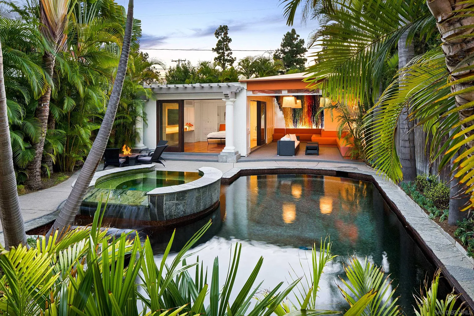 Luxury home backyard in Coronado sold by the best listing agent and top local realtors, Whitney Benzian team