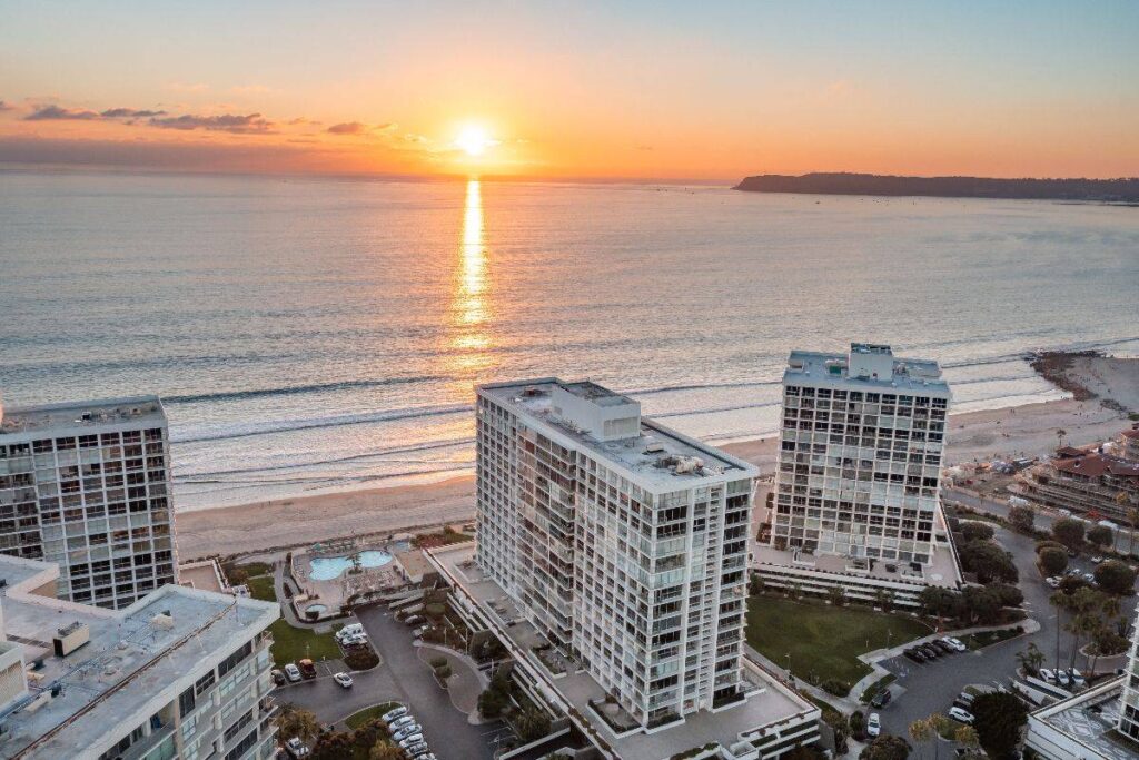 Condo building in Coronado with unit sold by the best local realtor agent Whitney Benzian real estate
