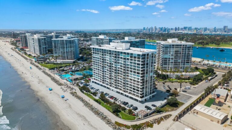 Photo of the Coronado Shores condos, representing Coronado home appraisals explained by top Coronado real estate agent Whitney Benzian